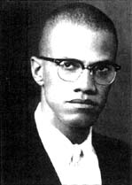 [Photo of Malcolm X]